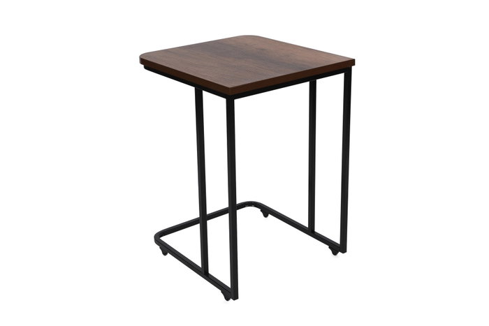 Hanah Home Ce Metal Zigon - 9401 Juego de Mesas Nido (3 Piezas) Nogal y Negro